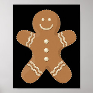 Poster Biscoito de Gingerpão Cookie Biscuit Comida de div