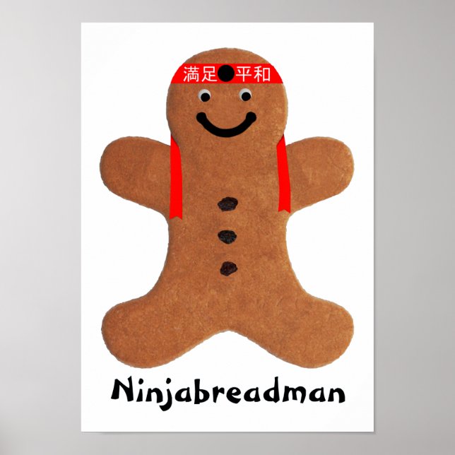 Poster Biscoito de Ninjabreadman (biscoito) (Frente)