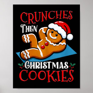 Poster Biscoito Homem de Gengibre de Natal Citação Engraç