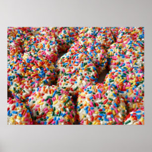 Poster Biscoitos com Confeitos Fotografia de Panificação