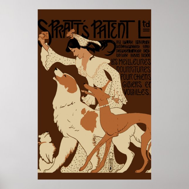 Poster Biscoitos de Cachorro Patentes de Spratt (Frente)