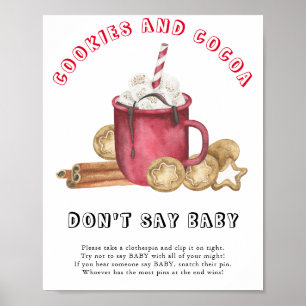 Poster Biscoitos de gengibre com cacau - Não diga bebê