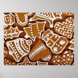 Póster Biscoitos de gengibre natalino