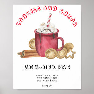 Poster Biscoitos de gengibre para chá de bebê Bar da Mom