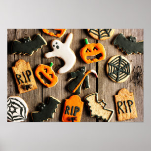 Póster Biscoitos de Gingermore caseiros do Halloween