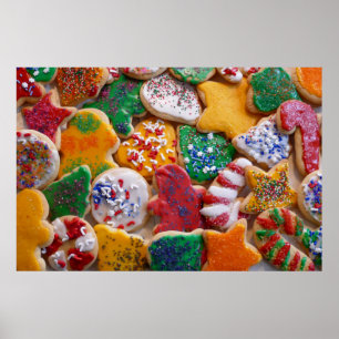 Poster Biscoitos de Natal I Confeitaria Colorida de Féria