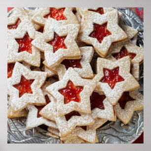 Poster Biscoitos do Natal da estrela