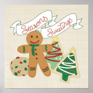Poster Biscoitos do pão-de-espécie de Sweetings das
