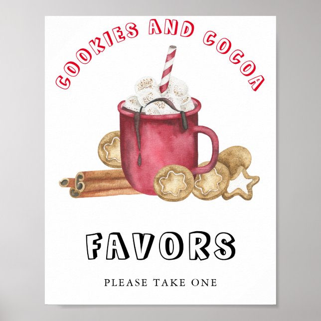 Poster Biscoitos Ginger com Favor de Cacau (Frente)