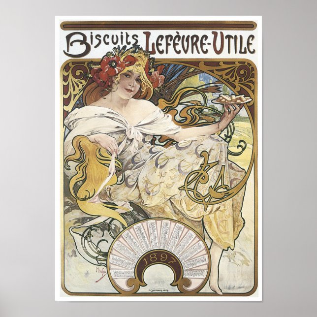 Poster Biscoitos Lefeure-1897 (Frente)