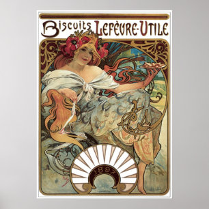 Poster Biscoitos Lefevre-Utile