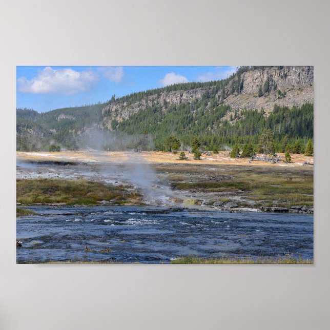 Poster Biscuit Basin Runoff, Parque Nacional Yellowstone (Frente)