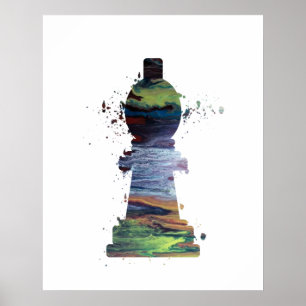 Póster Bishop - Chess - Art
