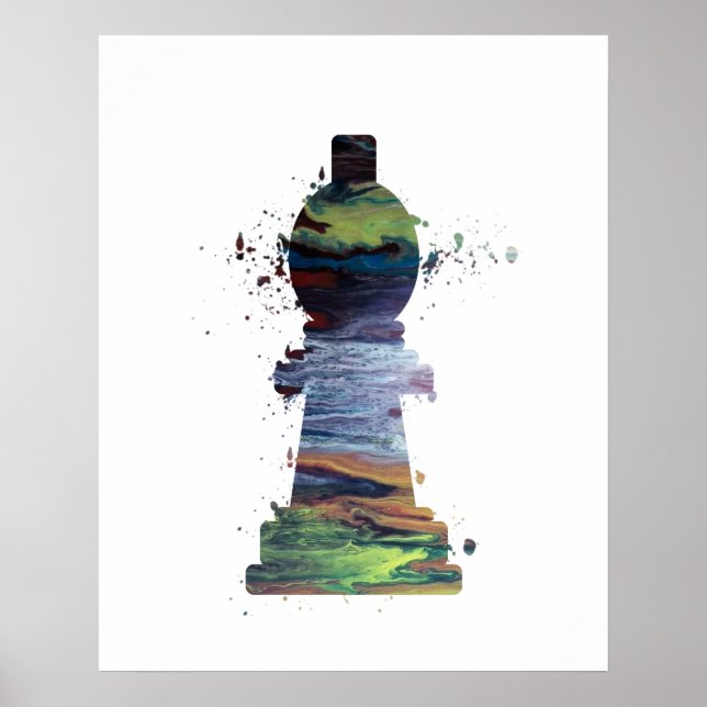 Póster Bishop - Chess - Art (Frente)