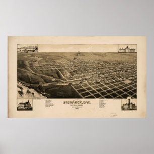 Poster Bismarck, Dakota do Norte (1883)