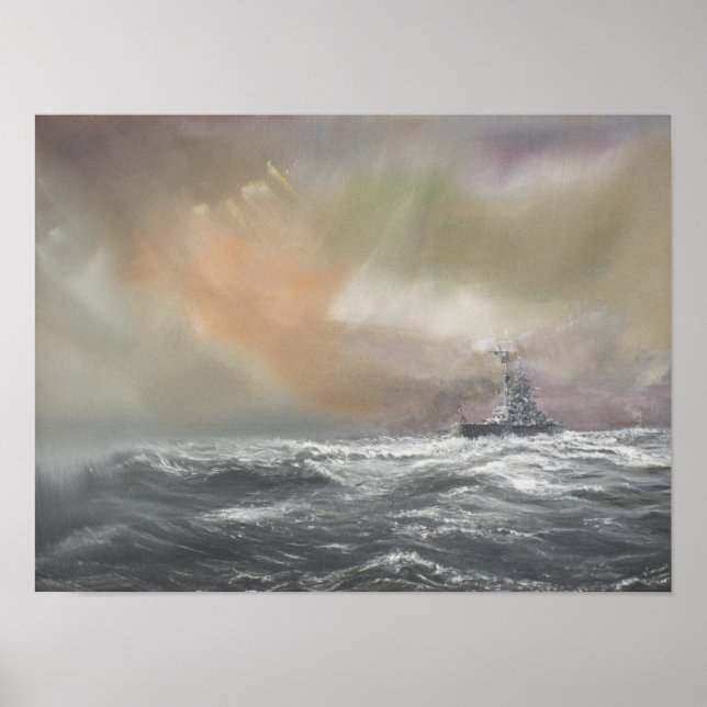 Poster Bismarck sinaliza Prinz Eugen 0959hrs 24 de maio (Frente)