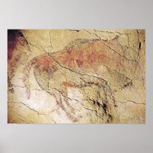 Póster Bison from the Caves at Altamira, c.15000 BC
