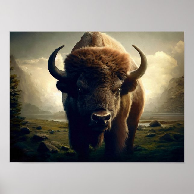 Poster Bison Painting (Frente)