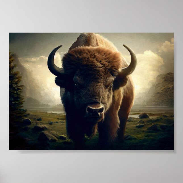 Poster Bison Painting (Frente)