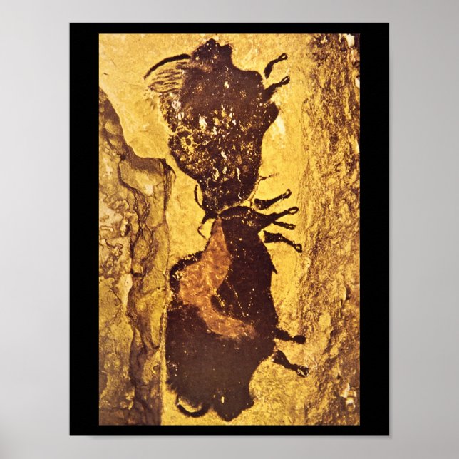 Poster Bisons', Lascaux, Dordogne_Art da Antiguidade (Frente)