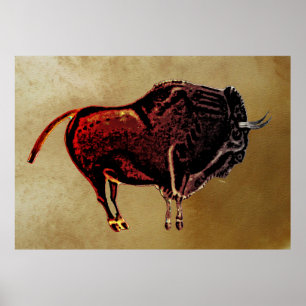 Póster Bisonte de Altamira