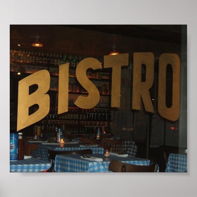 Póster Bistro (Frente)