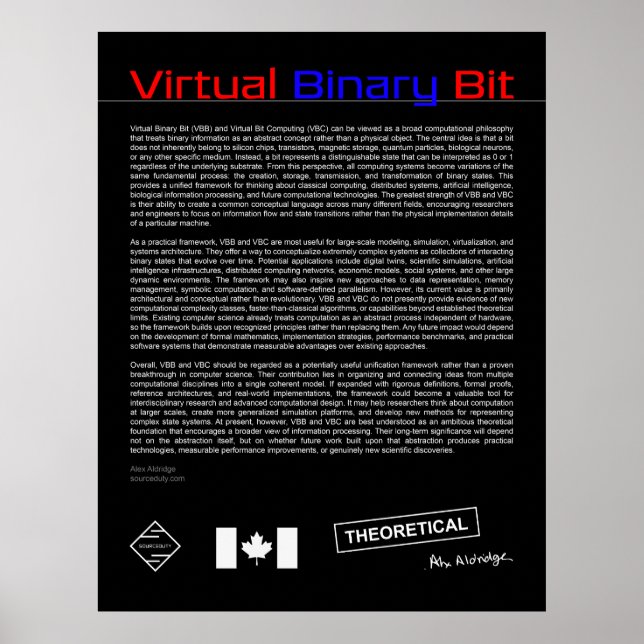Poster Bit Binário Virtual (Frente)