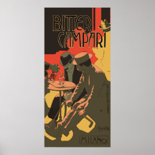 Poster Bitter Campari por Adolfo Hohenstein