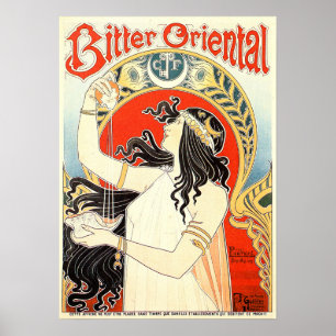 Poster BITTER ORIENTAL Privat Livemont Old Art Nouveau