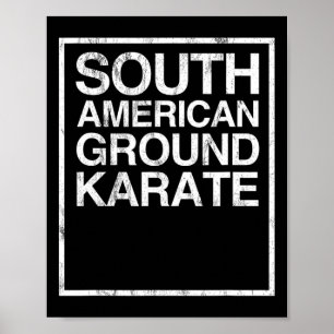 Poster Bjj brasileiro Jiu Jitsu South American Ground Kar