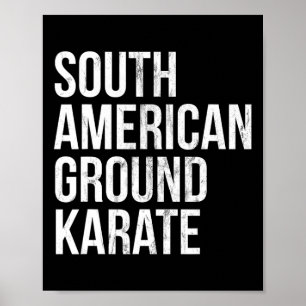 Poster Bjj brasileiro Jiu Jitsu South American Ground Kar