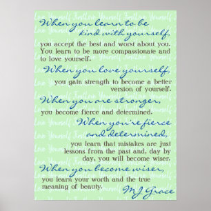 Poster BK2YS   "amor você mesmo primeiramente "