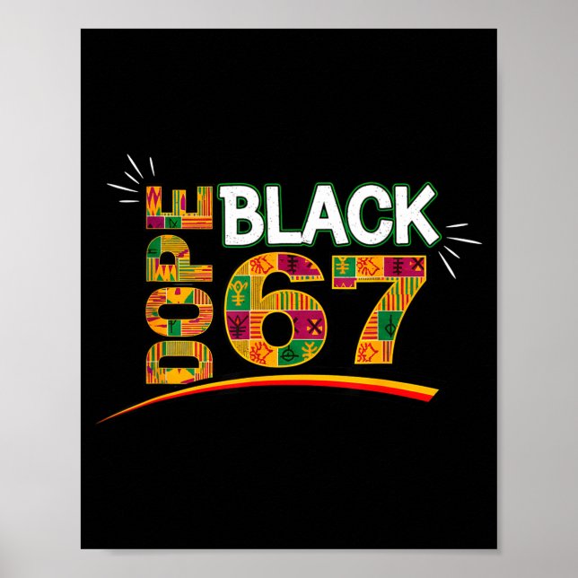 Poster Black 67 Black History Month Six Seven Meme  (Frente)