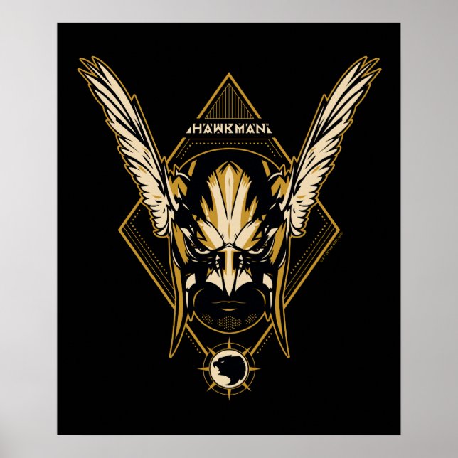 Poster Black Adam | Gráfico de Capacetes Hawkman (Frente)