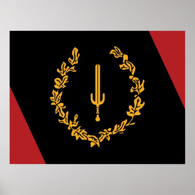 Poster Black American Heritage Flag  (Frente)