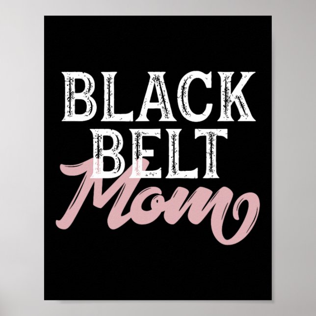 Poster Black Belt Mãe (Frente)