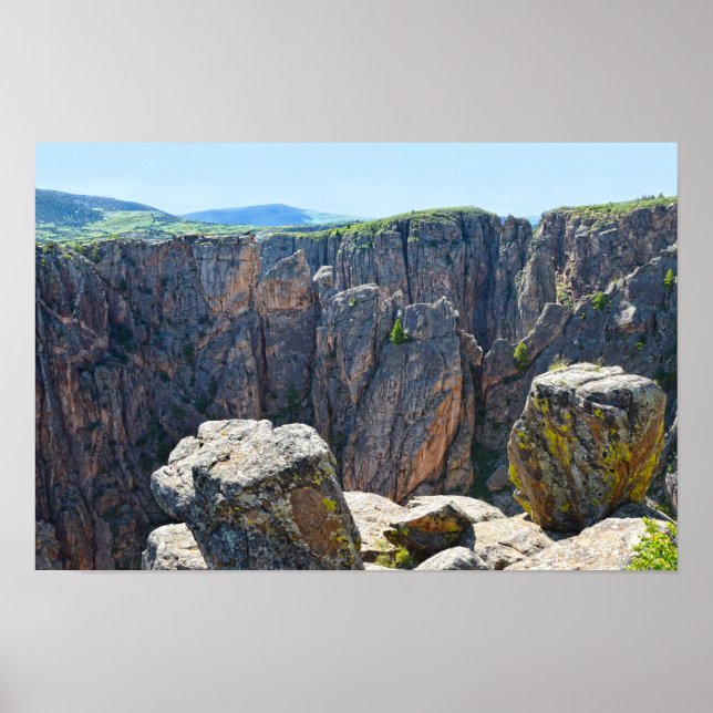 Poster Black Canyon do Gunnison View, Colorado (Frente)