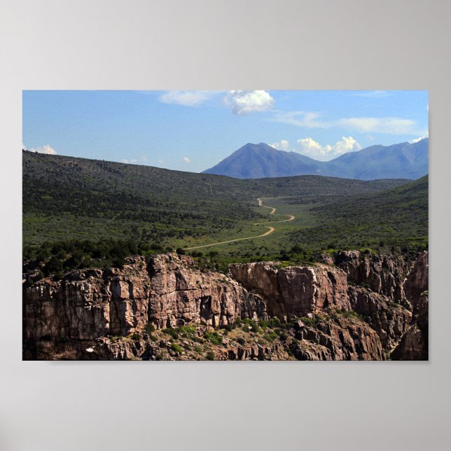 Póster Black Canyon Road no Colorado (Frente)