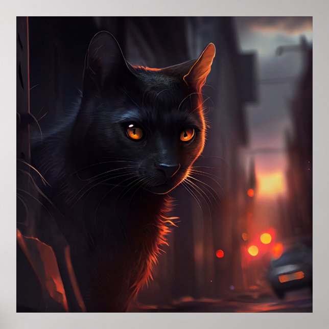 Poster Black Cat (Frente)