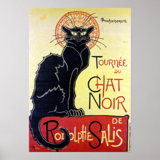 Poster Black Cat, Alexandre Steinlen (Frente)