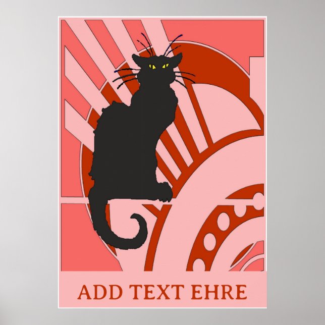 Poster Black Cat Art Deco (Frente)
