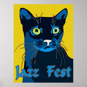 Poster Black Cat Jazz