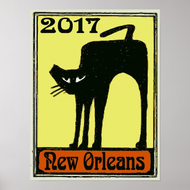 Póster Black Cat New Orleans 2017 (Frente)