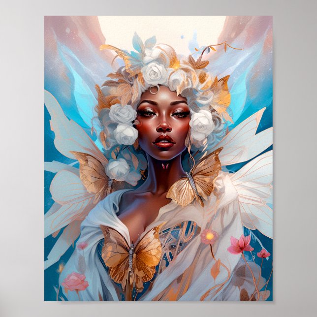 Poster Black Fairy Queen Fantasy Art (Frente)