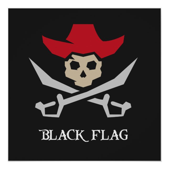 Póster Black Flag Pirate Skull (Frente)