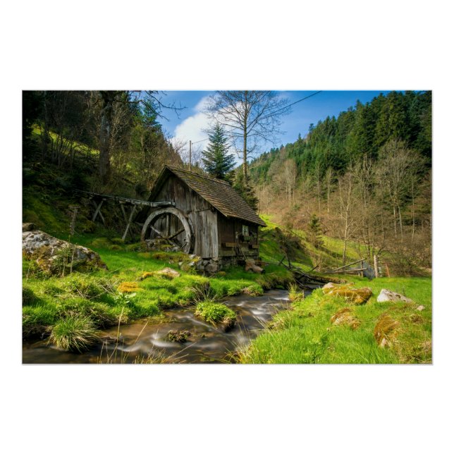 Póster Black Forest Grist Mill Alemanha (Frente)