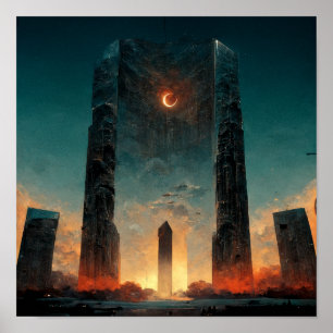 Poster Black Gate Fantasy Sci-Fi Art