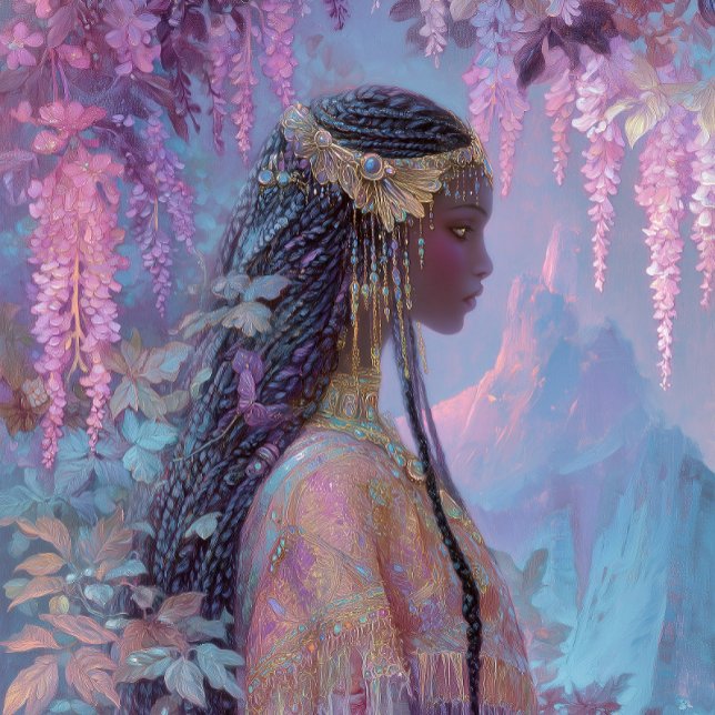 Poster Black Girl Black Queen Fantasy Art Goddess (Criador carregado)