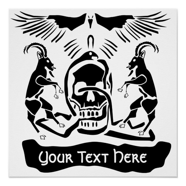 Póster Black Goat Corrupt Trinity Crest (Frente)