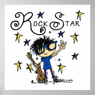 Póster Black Hair Boy Star